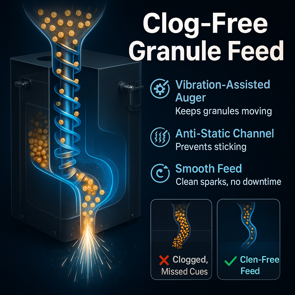 Cold Spark Machine 800W - 3-Min Ready, 16-Key Remote + DMX, Non-Flame Effect, Clog-Free Granules For Weddings & Parties