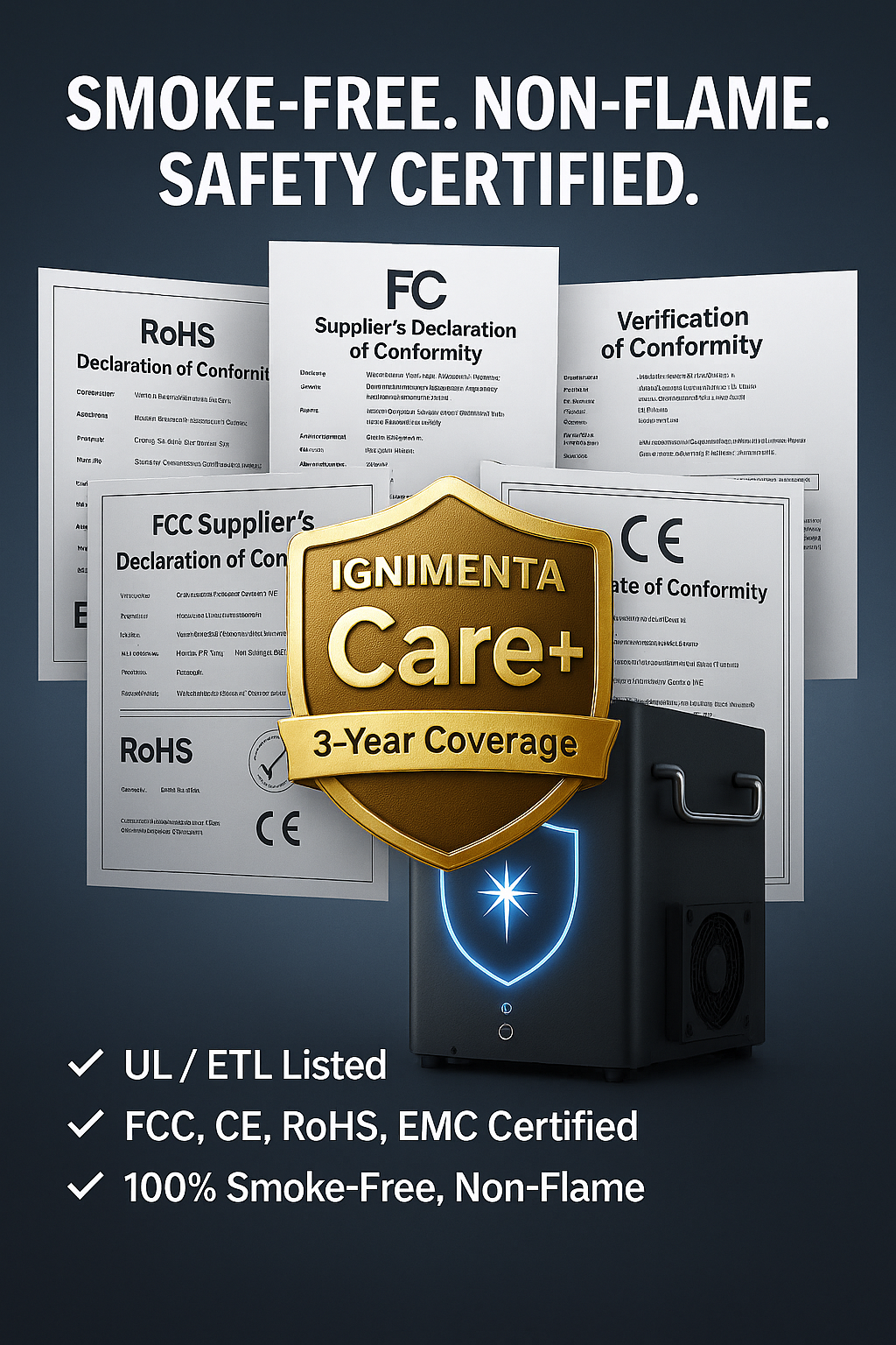 Cold Spark Machine 800W - 3-Min Ready, 16-Key Remote + DMX, Non-Flame Effect, Clog-Free Granules For Weddings & Parties